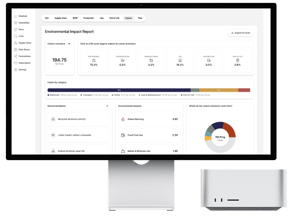 Traceable studies supporting claims and declarations