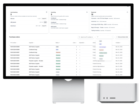 Searchable operational and procurement data across the organization