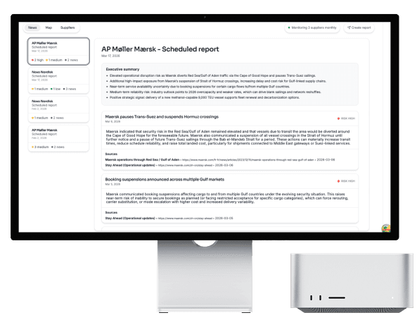 Supplier and network data in one library